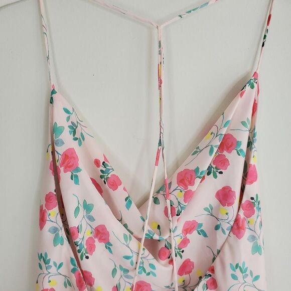 Zara Silky Floral Crop Top Cami Size‎ Medium - Picture 8 of 16